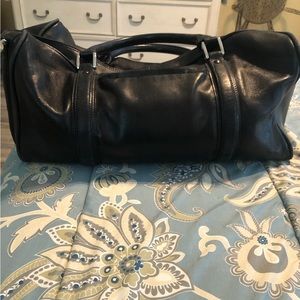 Montblanc Leather Duffle Bag Black Used